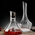 creative waterfall style glass wine decanter